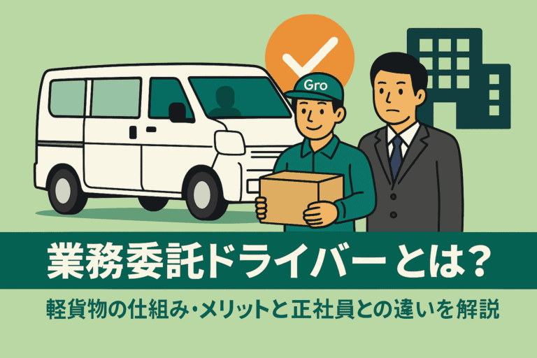 業務委託ドライバーとは 軽貨物との仕組みを解説
