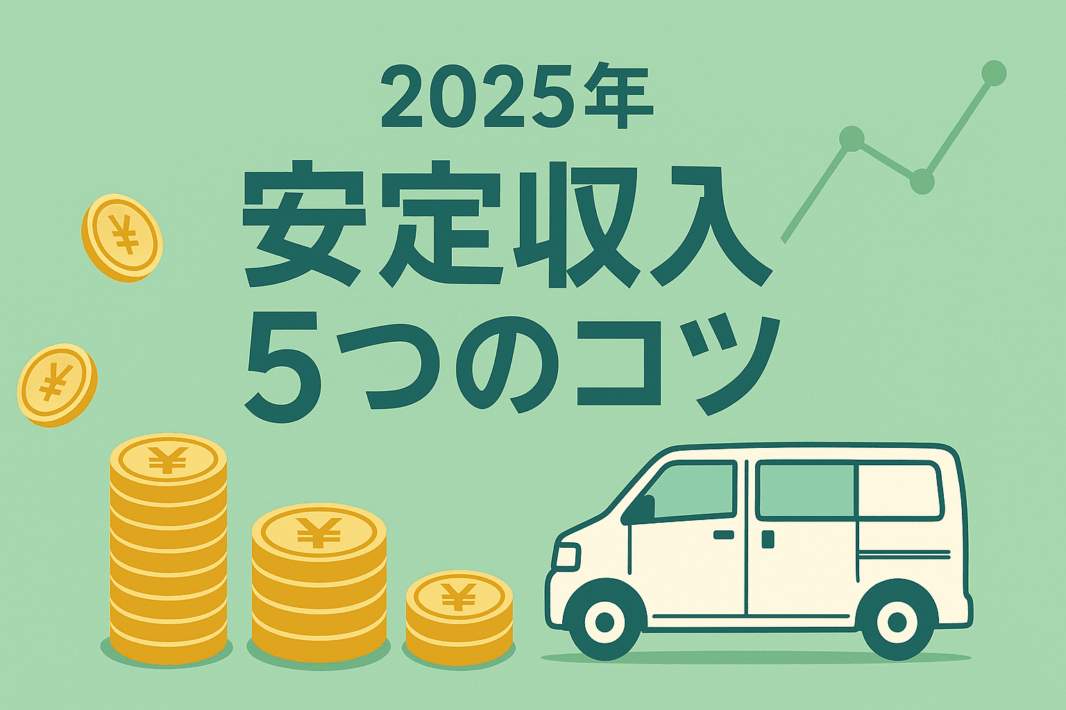 軽貨物ドライバーで安定収入を得る5つのコツ